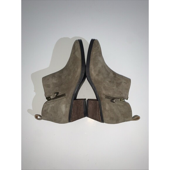 Vionic Women's 8M Ankle Boots Stone Grey Leather Waterproof Zip Booties EU 38.5 - Picture 8 of 9